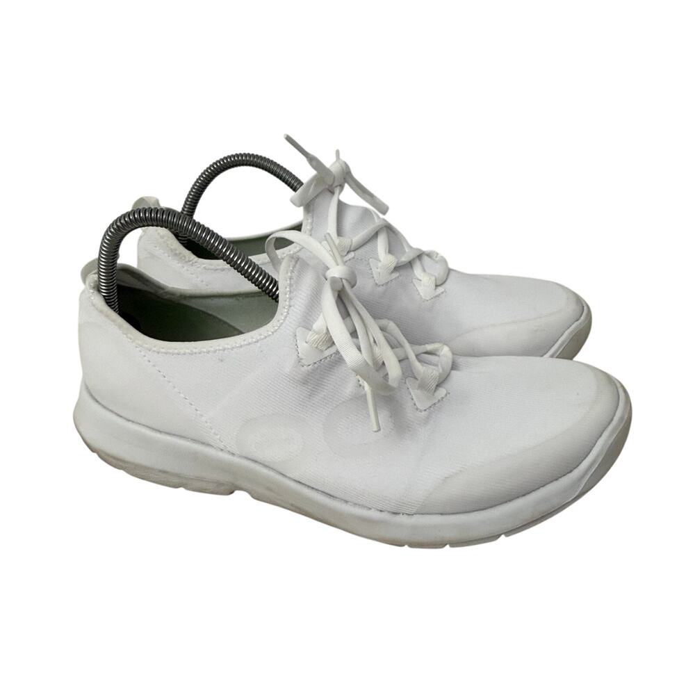 OOFOS OOmg Sport LS Shoes Mens Size 9.5 White Recovery Comfort